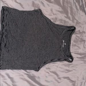 Black&White Stripped American Eagle Crop Top